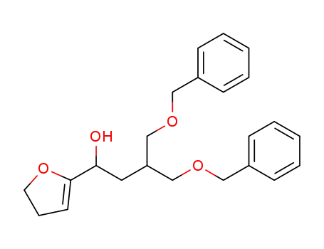 4-benzyloxy-3-benzyloxymethyl-1-(4,5-dihydro-furan-2-yl)-butan-1-ol