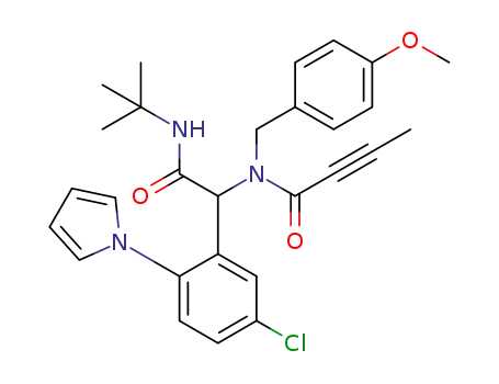 N-{2-(tert-butylamino)-1-[5-chloro-2-(1H-pyrrol-1-yl)phenyl]-2-oxoethyl}-N-(4-methoxybenzyl)but-2-ynamide