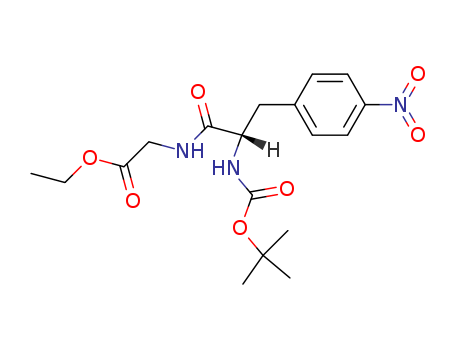 Glycine, N-[(1,1-dimethylethoxy)carbonyl]-4-nitro-L-phenylalanyl-, ethyl  ester