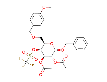benzyl 2,3-di-O-acetyl-6-O-para-methoxybenzyl-4-O-trifluoromethanesulfonyl-β-D-galactopyranoside