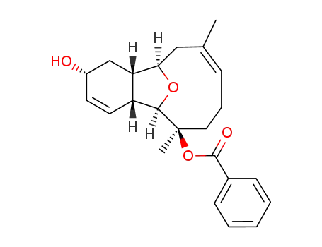 Benzoic acid (Z)-(1R,2S,4R,7R,8R,9R)-4-hydroxy-9,13-dimethyl-15-oxa-tricyclo[6.6.1.0<sup>2,7</sup>]pentadeca-5,12-dien-9-yl ester