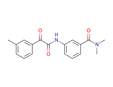 N-(3-(N,N-dimethylaminocarbonylphenyl))-2-(3-methylphenyl)-2-oxoacetamide