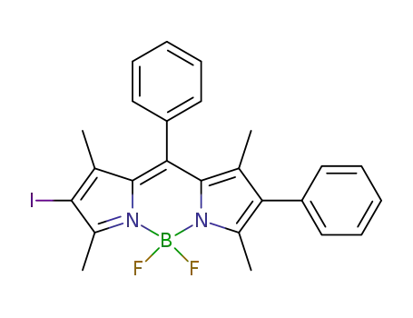 Molecular Structure of 1446436-21-0 (C<sub>25</sub>H<sub>22</sub>BF<sub>2</sub>IN<sub>2</sub>)