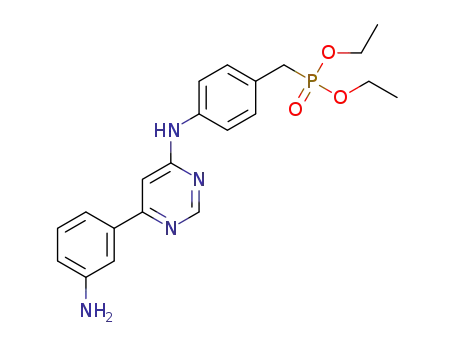 diethyl (4-{[6-(3-aminophenyl)pyrimidin-4-yl]amino}benzyl)phosphonate