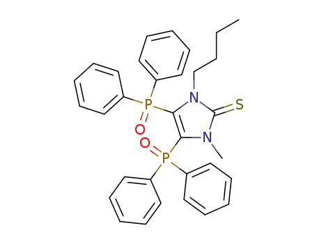 1-n-butyl-3-methyl-4,5-bis(diphenylphosphinoyl)imidazole-2-thione