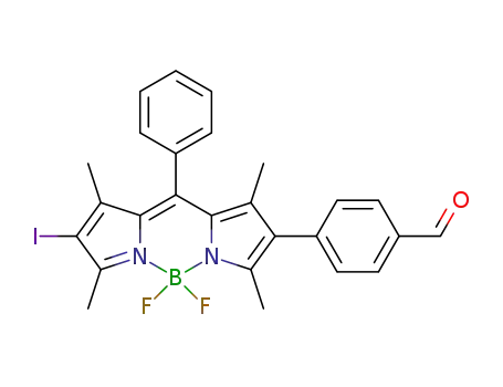 Molecular Structure of 1446436-20-9 (C<sub>26</sub>H<sub>22</sub>BF<sub>2</sub>IN<sub>2</sub>O)