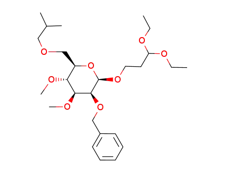 (2R,3S,4S,5R,6R)-3-Benzyloxy-2-(3,3-diethoxy-propoxy)-6-isobutoxymethyl-4,5-dimethoxy-tetrahydro-pyran