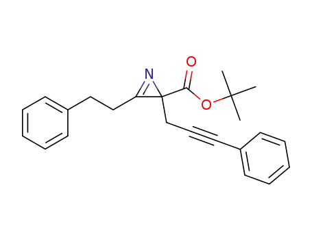 tert-butyl 3-phenethyl-2-(3-phenylprop-2-ynyl)-2H-azirine-2-carboxylate