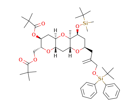 2,2-Dimethyl-propionic acid (2R,3S,4aR,5S,7R,8aR,9aS,10aR)-5-(tert-butyl-dimethyl-silanyloxy)-7-[2-(tert-butyl-diphenyl-silanyloxymethyl)-allyl]-2-(2,2-dimethyl-propionyloxymethyl)-10a-methyl-decahydro-1,8,10-trioxa-anthracen-3-yl ester