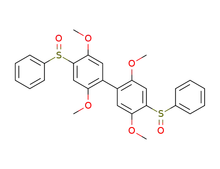 2,2′,5,5′-tetramethoxy-4,4′-bis-(phenylsulfinyl)biphenyl