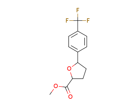 2-Furancarboxylic acid, tetrahydro-5-[4-(trifluoromethyl)phenyl]-, methyl ester