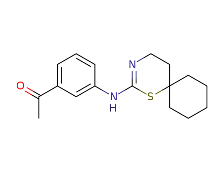 3-acetylphenyl(1-thia-3-azaspiro[5.5]undec-2-en-2-yl)amine