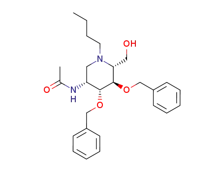 N-((3R,4R,5R,6R)-4,5-Bis-benzyloxy-1-butyl-6-hydroxymethyl-piperidin-3-yl)-acetamide