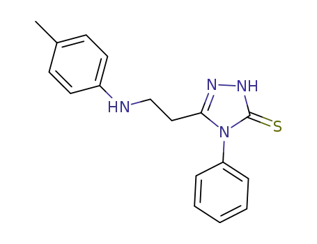 2,4-dihydro-5-[2-[(4-methylphenyl)amino]ethyl]-4-phenyl-3H-1,2,4-triazole-3-thione