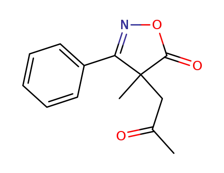 4-methyl-4-(2-oxopropyl)-3-phenylisoxazol-5(4H)-one
