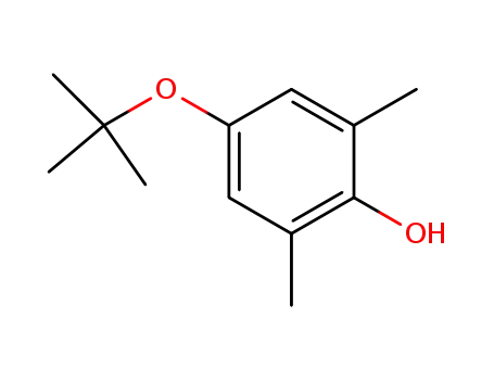 Molecular Structure of 2460-81-3 (4-(tert-butoxy)-2,6-dimethylphenol)