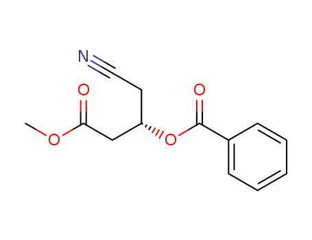 (S)-(+)-methyl-(3-O-<benzoyl>-4-cyano)-butanoate