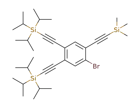 1-bromo-4,5-bis[(triisopropylsilyl)ethynyl]-2-[(trimethylsilyl)ethynyl]benzene