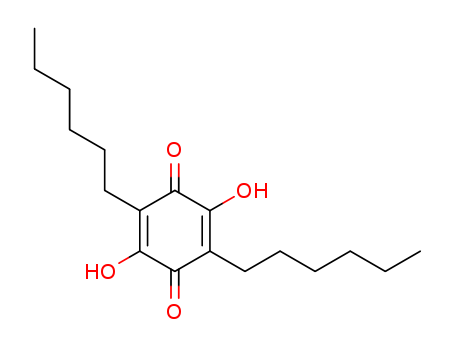 2,5-Cyclohexadiene-1,4-dione,2,5-dihexyl-3,6-dihydroxy- cas  28293-18-7