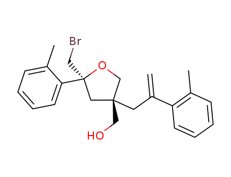 ((3R,5S)-5-(bromomethyl)-5-(o-tolyl)-3-(2-(o-tolyl)allyl)tetrahydrofuran-3-yl)methanol