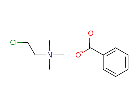 Molecular Structure of 26386-76-5 (2-chloroethyltrimethylammonium benzoate)