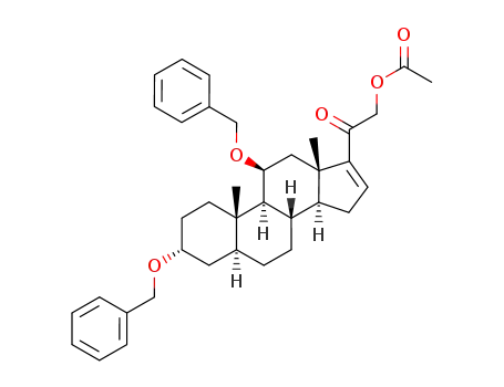 (3α,5α,11β)-3,11-bis(benzyloxy)-20-oxopregn-16-en-21-yl acetate