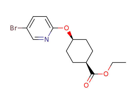 ethyl cis-4-[(5-bromopyridin-2-yl)oxy]cyclohexanecarboxylate