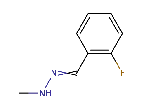 Benzaldehyde, 2-fluoro-, methylhydrazone (9CI)