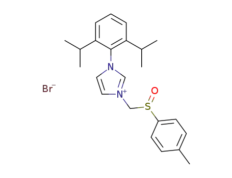 1-(2,6-diisopropylphenyl)-3-[(p-tolylsulfinyl)methyl]-1H-imidazol-3-ium bromide