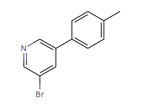 Molecular Structure of 675590-28-0 (3-BROMO-5-(P-TOLYL)PYRIDINE)