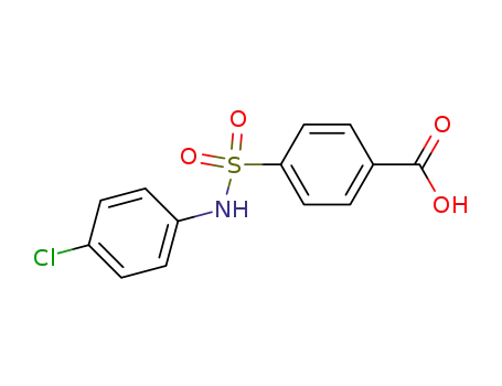 Molecular Structure of 199181-50-5 (4-(4-CHLORO-PHENYLSULFAMOYL)-BENZOIC ACID)