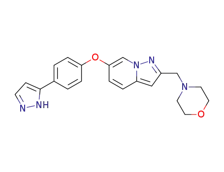 2-morpholin-4-ylmethyl-6-[4-(2H-pyrazol-3-yl)phenoxy]pyrazolo[1,5-a]pyridine