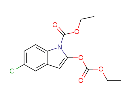 에틸-5-클로로-2-[(에톡시카르보닐)
옥시]-1H-인돌-1-카르복실레이트