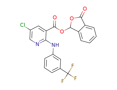 3-oxo-1,3-dihydroisobenzofuran-1-yl 5-chloro-2-((3-(trifluoromethyl)phenyl)amino)nicotinate