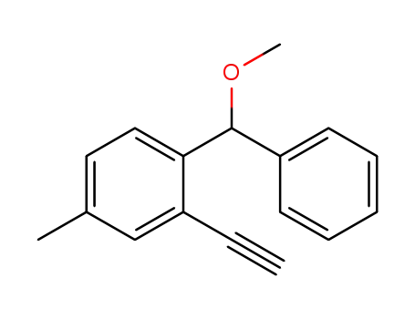 2-ethynyl-1-(methoxy(phenyl)methyl)-4-methylbenzene