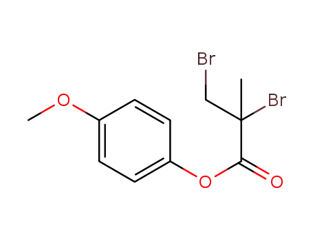 Molecular Structure of 1580491-00-4 (2,3-dibromo-2-methylpropanoic acid 4-methoxyphenyl ester)