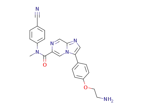 3-[4-(2-aminoethoxy)phenyl]-N-(4-cyanophenyl)-N-methylimidazo[1,2-a]pyrazine-6-carboxamide