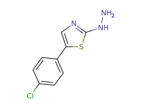 2(3H)-Thiazolone, 5-(4-chlorophenyl)-, hydrazone