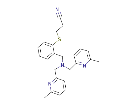 3-(2-{[bis-(6-methyl-pyridin-2-ylmethyl)-amino]-methyl}-phenylsulfanyl)-propionitrile