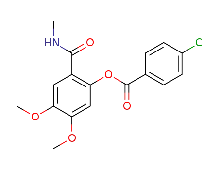 4,5-dimethoxy-2-(methylcarbamoyl)phenyl 4-chlorobenzoate