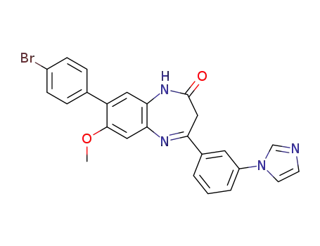 8-(4'''-bromophenyl)-4-[3’-(1''H-imidazol-1''yl)phenyl]-7-methoxy-2,3-dihydro-1H-1,5-benzodiazepin-2-one