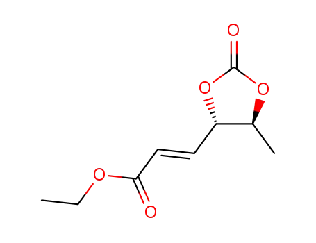2-Propenoic acid, 3-[(4S,5S)-5-methyl-2-oxo-1,3-dioxolan-4-yl]-, ethyl
ester, (2E)-