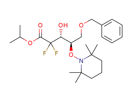 (3R,4R)-isopropyl 5-(benzyloxy)-2,2-difluoro-3-hydroxy-4-(2,2,6,6-tetramethylpiperidin-1-yloxy)pentanoate