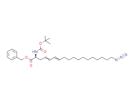 benzyl (2S)-18-azido-2-(tert-butoxycarbonylamino)-octadeca-4,6-dienoate