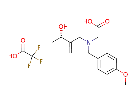 (S)-2-((3-hydroxy-2-methylenebutyl)(4-methoxybenzyl)amino)acetic acid 2,2,2-trifluoroacetic acid salt