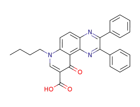 7-butyl-10-oxo-2,3-diphenyl-7,10-dihydropyrido[3,2-f]quinoxaline-9-carboxylic acid