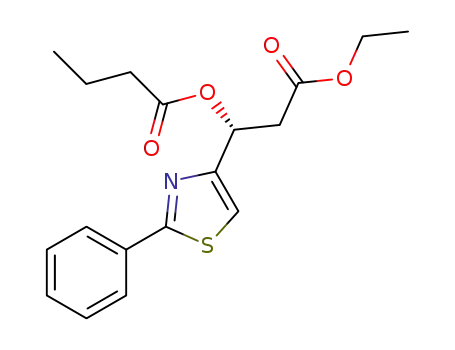 (R)-2-(ethoxycarbonyl)-1-(2-phenylthiazol-4-yl)ethyl butanoate