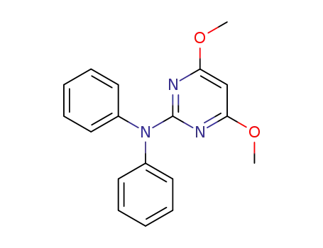 Molecular Structure of 1501945-27-2 (4,6-dimethoxy-N,N-diphenylpyrimidin-2-amine)
