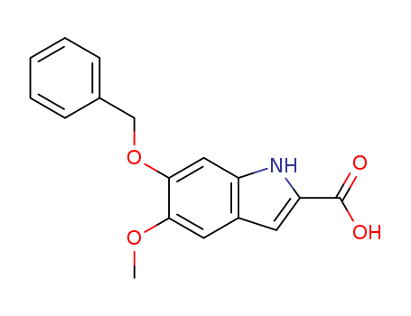 1H-Indole-2-carboxylicacid, 5-methoxy-6-(phenylmethoxy)- cas  2495-92-3