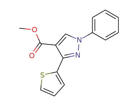 1H-Pyrazole-4-carboxylic acid, 1-phenyl-3-(2-thienyl)-, methyl ester